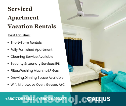 Furnished Two Bedroom Flats for Rent In Baridhara.